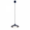 Lampa wisząca ceramika Bolesławiec granatowa muszla w kropki ręcznie zdobiona designerska wyjątkowa BOLL 8948 Argon x Manufaktura w Bolesławcu 
